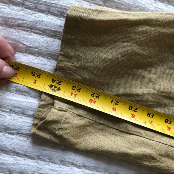 Zara pure linen pull on cropped pants. Sz S - Picture 3 of 4